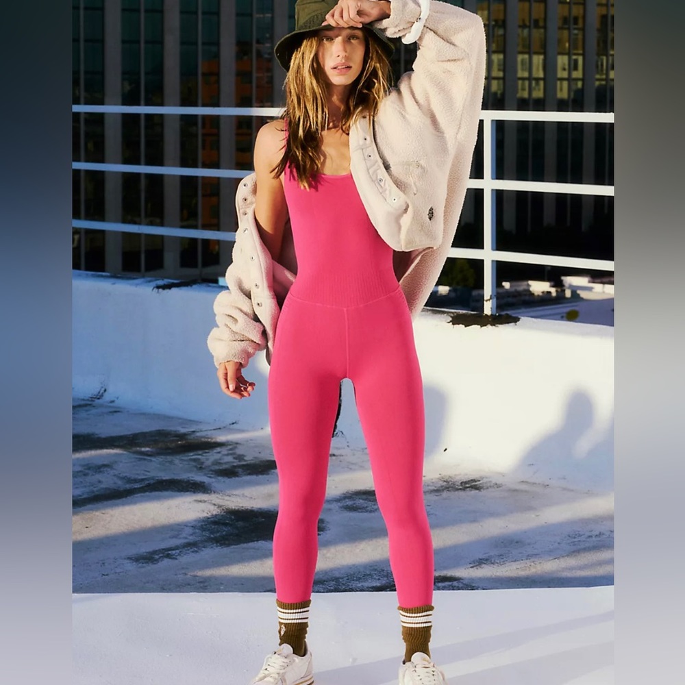 Free People Good Karma Onesie in “Berry” Size XS/S NWOT $98 - Picture 3 of 10